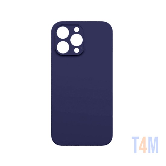 Funda de Silicona con Marco de Cámara para Apple iPhone 12 Pro Azul